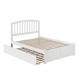 thumbnail image 3 of Lit Plateforme Complet en Bois Richmond avec Pied de Lit et Tiroir-Lit Simple, Blanc, 3 of 7