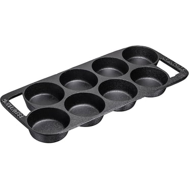 Bruntmor 8-Cup Biscuit Pan - Non Stick Cast Iron for Scones, Cornbread, Muffins & More.