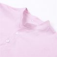 thumbnail image 3 of Honganda Hommes Chemises à Manches Courtes Col Rond Bouton T-shirt d'Été, 3 of 5