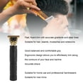thumbnail image 4 of Hair Clipper Set, Rechargeable Barbers Beard Trimmer Shaver Electric with 4 Lengths Guide Combs for Home Black,Gold, 4 of 7