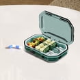 thumbnail image 4 of Matoen Sturdy Waterproof Travel Size Tablet Box 6 Compartments Small Pharmaceutical Or Small Jewelry Mini Container Gray Blue Green, 4 of 6