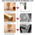 thumbnail image 3 of Chair Leg Floor Protectors Silicone Furniture Table Leg Protectors Stool Leg Protectors Caps, 3 of 5
