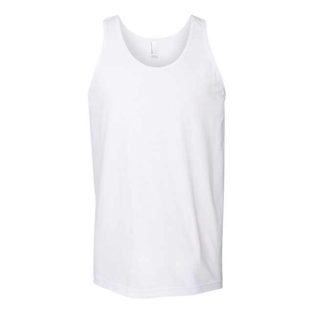 American Apparel Fine Jersey Tank, XS, White
