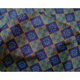 thumbnail image 4 of oneOone Silk Tabby Fabric Geometric & Floral Block Print Fabric By Yard 42 Inch Wide, 4 of 4