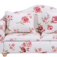 thumbnail image 4 of 1:12 Dollhouse Sofa Simulation Wood Mini Kids Handcraft Gift - 1 Set, Regular, 4 of 8