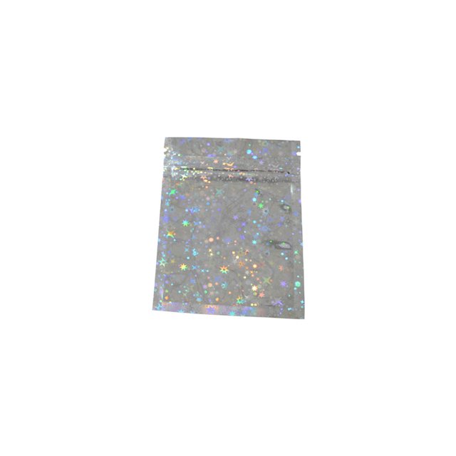 100 Pieces Foil Pack Bag Home Leakproof Sealing Cosmetic Powder Package Bags Wrapping Accessory Holding Pouch Shiny with Stars 12x18cm
