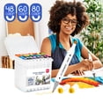thumbnail image 1 of 48 Colors Dual Tips Permanent Marker Pens Art Markers Set with Storage Box，Perfect Gift Set, 1 of 8
