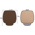 thumbnail image 3 of Breathable Linen Car Seat Cover Half Mat Non-Slip Storage Pocket Universal Vehicle Driver Cushion Auto Comfort Accessories, 3 of 4