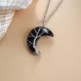 thumbnail image 4 of XZNGL Moon Safety Long Life Lock Necklace Fashionable silver Necklace, 4 of 9