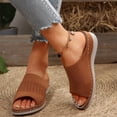 thumbnail image 3 of Wedge Orthopedic Slides Sandals for Women Plantar Fasciitis Comfortable Arch Support Walking Work Slip on, 3 of 7