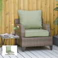 thumbnail image 2 of Outdoor Patio Chair Cushions Deep Seat Replacement Patio Cushions Set Green, 2 of 10