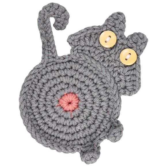 Liquidation! Tapis de Boisson Amusant pour les Fesses Tapis au Crochet Fait à la Main Tapis Absorbant Convient à la Décoration de la Maison et du Bureau Cadeau Annonce de Vente Liquidation Aubaines #55