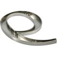 thumbnail image 3 of Distinctions House Address Number 9, Screw-In, Brushed Nickel Zinc, 4 In. - 843329, 3 of 15