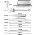thumbnail image 3 of Soins de Beauté Grande Économie! Aqestyerly Trousse de Beauté 10 Pcs Spatule de Beauté Outil de Nettoyage des Pores en Acier Inoxydable Grattoir Ensemble pour Enlever les Points Noirs avec 1 Boîte de Rangement HWRETIE HWRETIE, 3 of 8