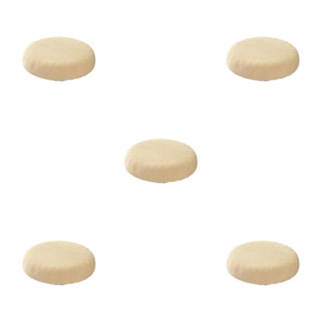 relayinert Round Cushion Mildly Waterproofed For Relaxation Mild Waterproofing Seat Covers beige 5Set