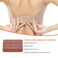 thumbnail image 4 of Baohd Rallonge de Bretelle Rallonges de Soutien-Gorge Boucle 4 Crochets Respirant Accessoires Pratiques Réglable Remplacement 3 Rangées sous-Vêtements Café, 4 of 6
