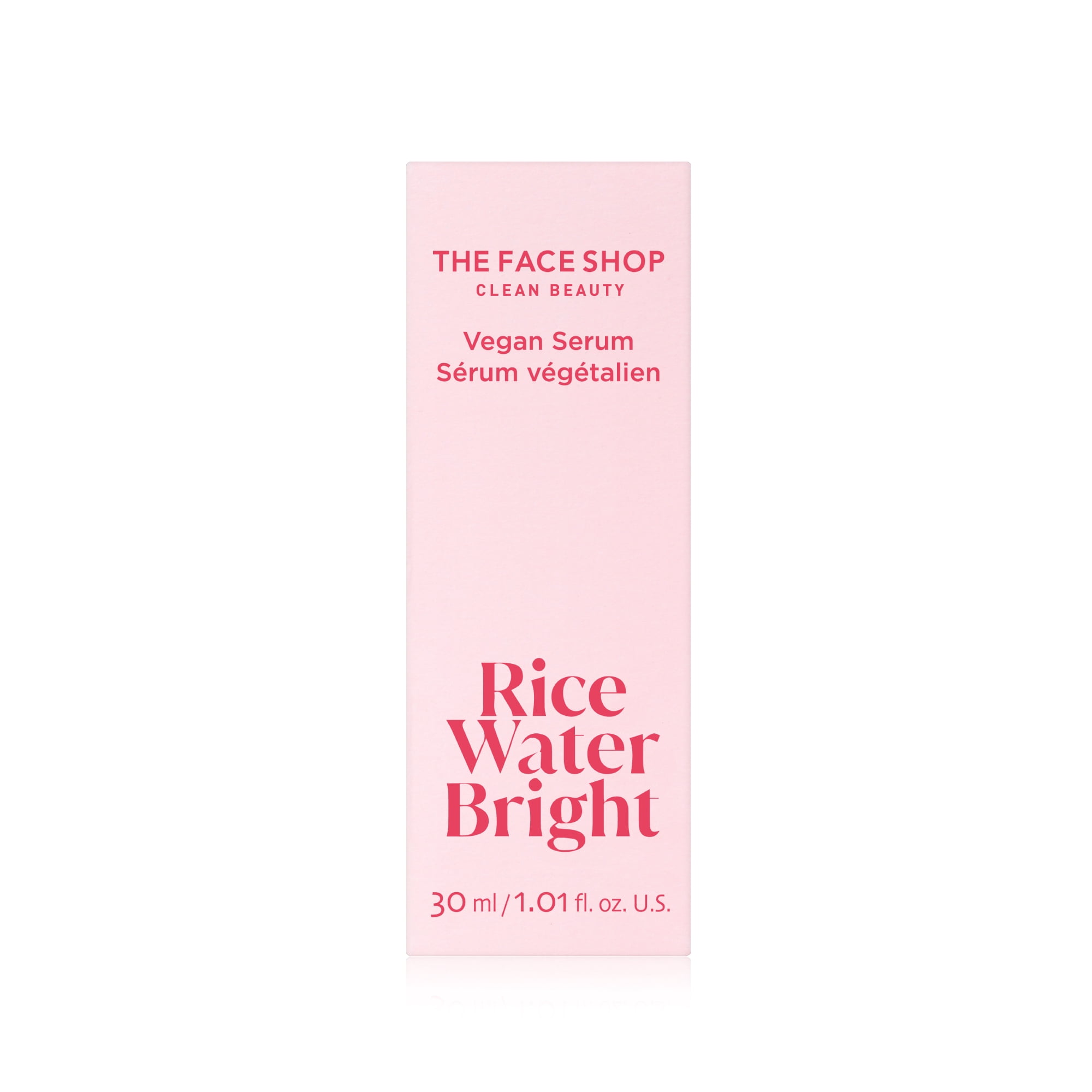 THE FACE SHOP Rice Water Bright Vegan Serum with Hydrating Hyaluronic Acid and Niacinamide, Korean Skin Care, 30 ml