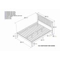 thumbnail image 4 of AFI Nantucket Queen Size Solid Wood Platform Bed in Caramel Latte, 4 of 8