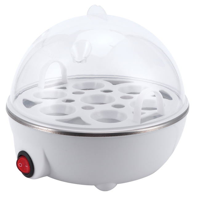 Electric Egg Cooker, Kitchen Egg Boiler 6 Slots Breakfast 350W For Home EU Plug 220V