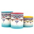 thumbnail image 2 of EuroCeramica Zanzibar Zanzibar-3pcs Canister, 3-Piece Set, Multicolor, 2 of 4
