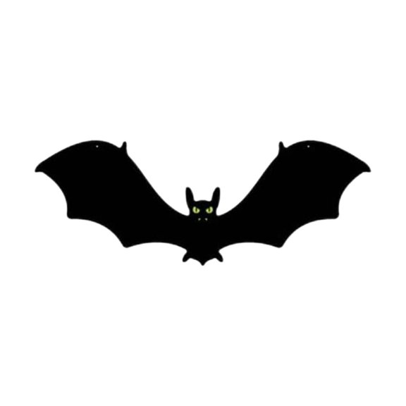 Halloween Hanging Bats Decorations Outdoor 3D Realistic Scary Flying Bats With Glowing Eyes For Front Door Yard Tree Halloween Hanging Decorations Outside