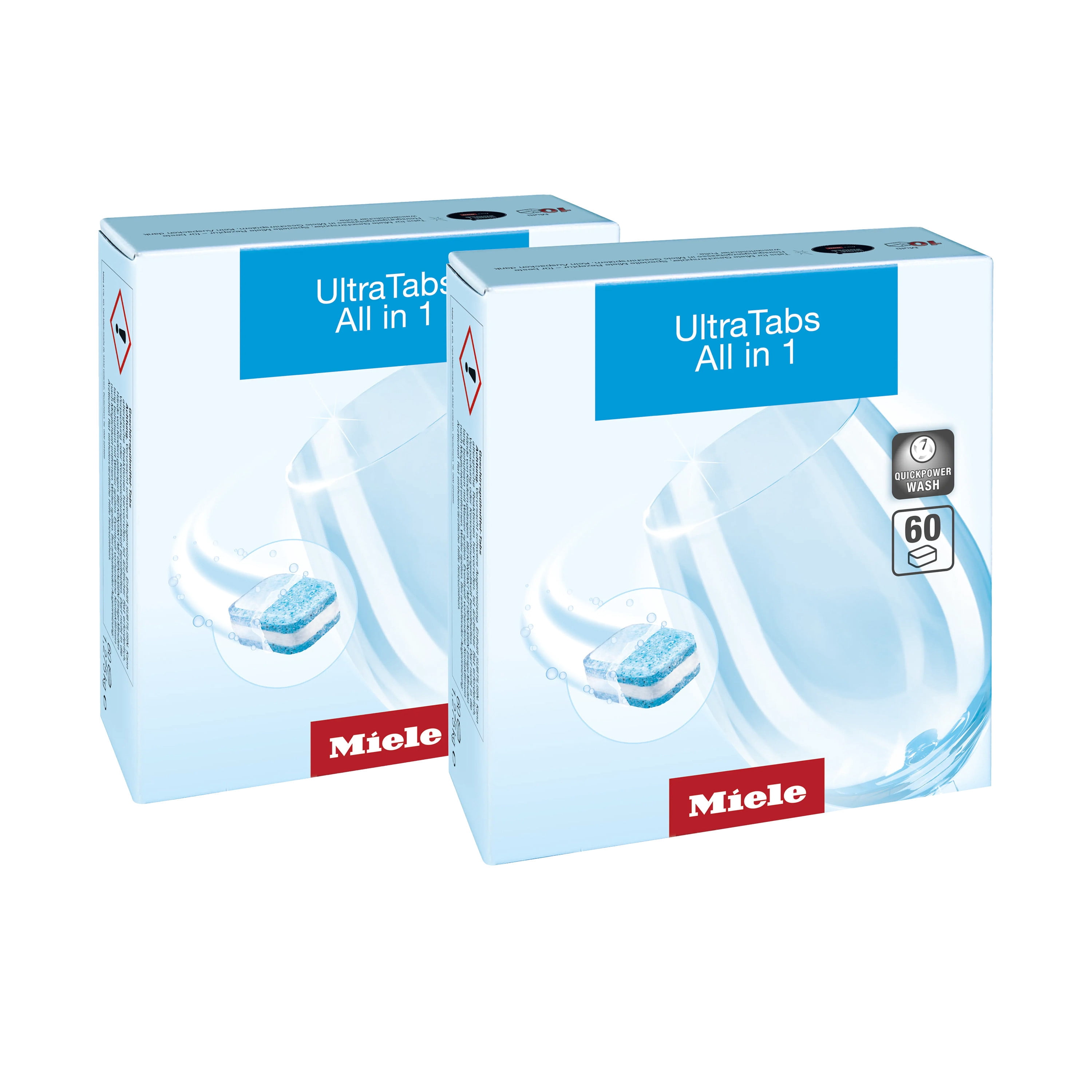 Tablettes de détergent Miele Original GS CL 1206 T UltraTabs tout-en-un, Multipack de 120
