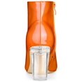 thumbnail image 4 of Unique Bargains Bottines à Talons Épais Pointus Transparents pour Femmes Orange (Taille 7), 4 of 7