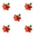 thumbnail image 1 of Decodeary Realistic Appearance Flower Decoration For Low Maintenance Garden Easy To Clean Cloth Decorations Fake Plants Flowers JH1241 Red 5Set, 1 of 6