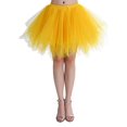thumbnail image 2 of ChicWind Womens Yellow Puffy Tutu Layered Tulle Petticoat Skirt, 2 of 4