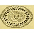 thumbnail image 1 of Ahgly Company Machine Washable Indoor Rectangle Transitional Sun Yellow Area Rugs, 7' x 10', 1 of 7