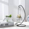 thumbnail image 4 of [1 glass bottle + 1 black bracket] hanging transparent hydroponic small bottle, 4 of 12