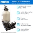 thumbnail image 2 of Swimline HydroTools Hydro Flo 1.5 HP Vertical Discharge Swimming Pool Pump, 2 of 10
