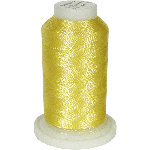 SuperB Fil à Broder en Polyester Jaune Doux, 1000 m