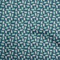 thumbnail image 1 of oneOone Viscose Jersey Teal Blue Fabric Animal Sewing Craft Projects Fabric Prints By Yard 60 Inch Wide, 1 of 5
