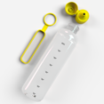 thumbnail image 2 of Smartbottle Sports Large Reusable Water Bottle, Yellow, 1000ml / 1L, 2-Pack, 2 of 9