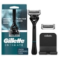 thumbnail image 1 of Gillette Intimate Pubic Hair Razor for Men, Men’s Pubic Razor for Manscaping, Gentle and Easy to Use, Designed For Pubic Hair, 1 Razor Handle, 2 Razor Blade Refills, 1 of 16