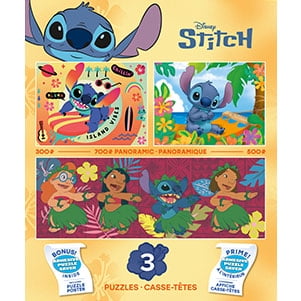 Ceaco Lilo and Stitch 3 In 1 Multipack Interlocking Jigsaw Puzzle