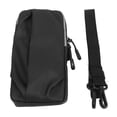 thumbnail image 3 of Sports Phone Arm Bag, Adjustable Shoulder Straps Double Layer Pockets Running Phone Arm Bag Waterproof PU Detachable Shoulder Straps  For Exercising Black,Gray,Dark Blue, 3 of 8