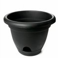 thumbnail image 1 of Bloem 14in Lucca Planter Black LP1400, 1 of 5
