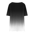 thumbnail image 4 of Plebaso Hauts pour Femmes Grande Taille Manches Courtes Blouses Plissées Décontractées Col Rond Été Tuniques Amples, 4 of 6