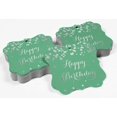 thumbnail image 4 of Inkdotpot Pack Of 100 Happy Birthday Paper Tags DIY Craft Bracket Shape Real Silver Foil Hang Tags, 4 of 6