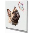 thumbnail image 2 of Funny French Dog with Butterfly - Oversized Animal Wall Art, 2 of 3