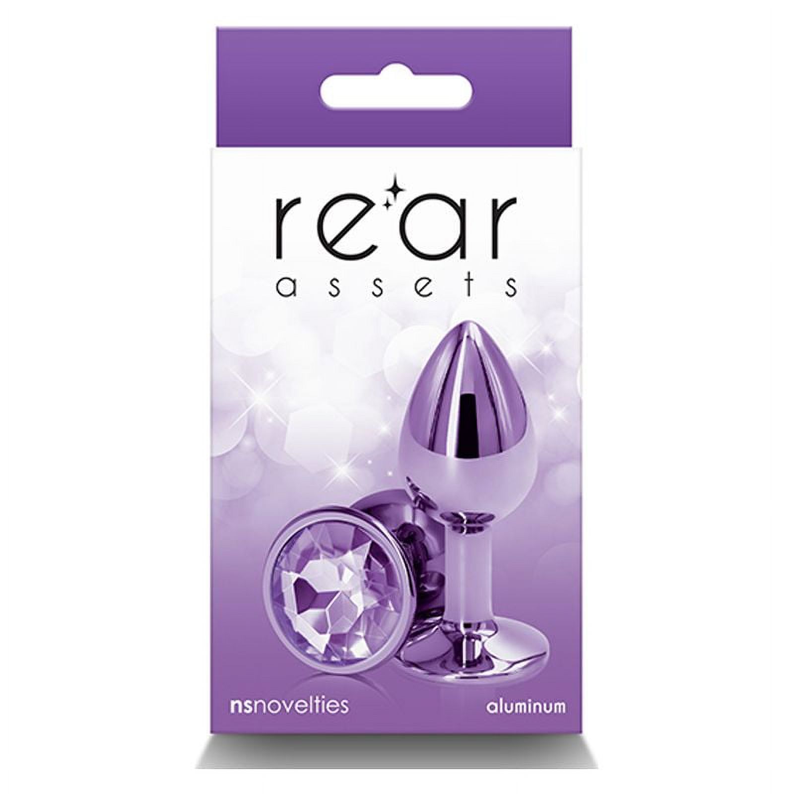 Actif Arrière Bouchon Anal en Aluminium, Petit, Violet