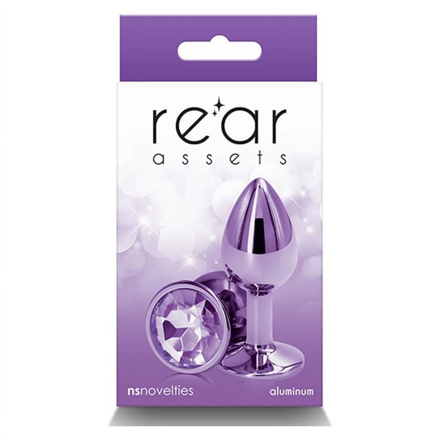 Rear Assets Aluminum Anal Plug, Small, Purple
