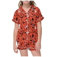 thumbnail image 1 of WEAIXIMIUNG Pyjama de Noël pour Garçons, Loisirs pour Enfants, Imprimé, Col à Boutons, Haut à Manches Courtes, Short, Ensemble de Pyjama, 1 of 4