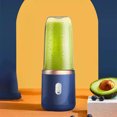 thumbnail image 4 of Portable Blender, Personal Blender USB Rchargeable, Mini Blender for Shakes and Smoothies, 400ML Portable Fruit Veggie Juicer Cup With 6 Blades and Travel Lid, Handheld Blender for Travel Gym Kitchen, 4 of 7