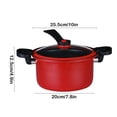 thumbnail image 3 of fheaev Non Stick Pressure CookerMicro Pressure Smothering Household Pots Soup Pots Cooking Pots Kitchen, 3 of 6