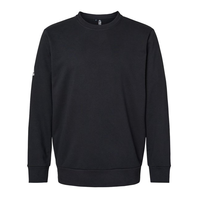Adidas Mens Fleece Crewneck Sweatshirt, XL, Black