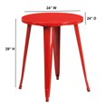 thumbnail image 2 of 24'' Round Black Metal Indoor-Outdoor Table, 2 of 3