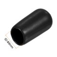 thumbnail image 3 of Uxcell 25 Pcs Embouts en Caoutchouc 5/16 Pouces(8mm) Embout Rond en Vinyle Noir, 3 of 5